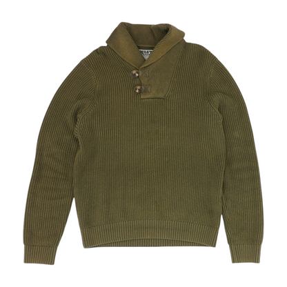 Green Solid Pullover Sweater