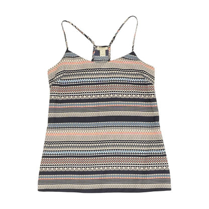 Navy Graphic Sleeveless Blouse