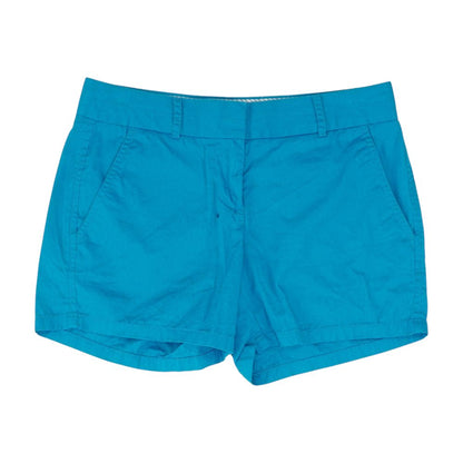 Blue Solid Chino Shorts