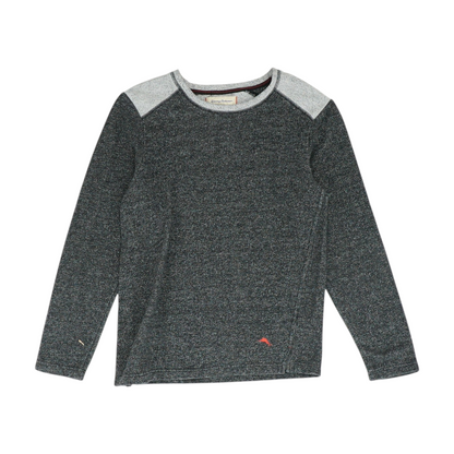 Gray Color Block Sweatshirt Pullover