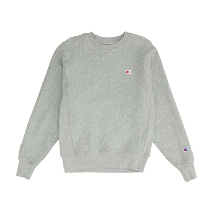 Gray Solid Sweatshirt Pullover