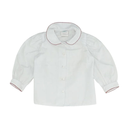 White Solid Button Down