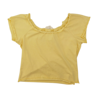 Yellow Cropped Blouse