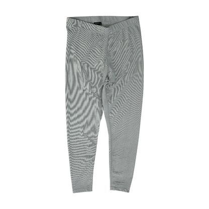 Gray Striped Fashion Leggings