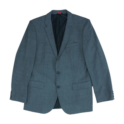 Gray Solid Suit Jacket