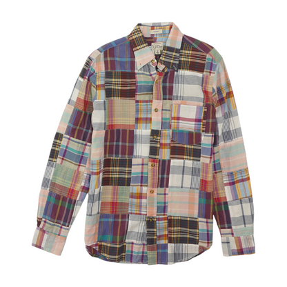 Multi Plaid Long Sleeve Button Down