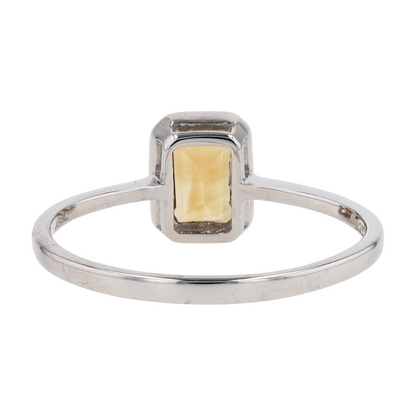 Sterling Silver Citrine Fashion Ring