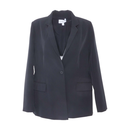 Black Solid Blazer