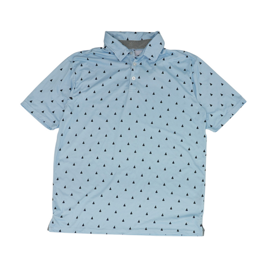 Blue Print Short Sleeve Polo