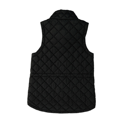Black Solid Active Vest