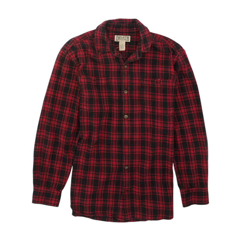 Red Plaid Flannel Button Down