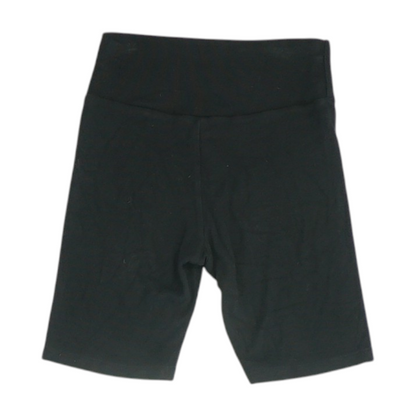 Black Solid Active Shorts