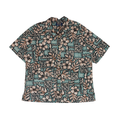 Multi Floral Short Sleeve Button Down