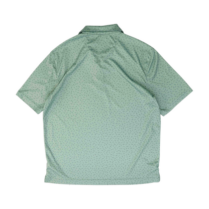 Green Graphic Short Sleeve Polo
