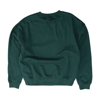 Green Solid Sweatshirt Pullover