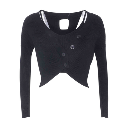 Black Cardigan Sweater