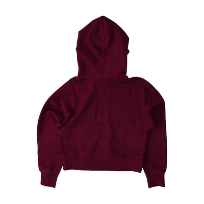 Maroon Solid Hoodie Pullover