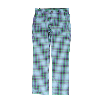 Blue Plaid Pants