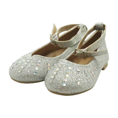 Silver Leather Toddler Shoes