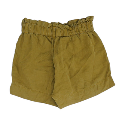 Brown Solid Knit Shorts