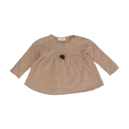 Pink Solid Knit Top