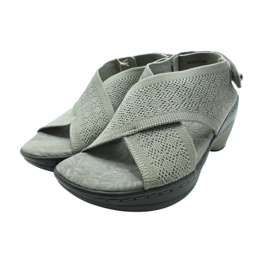 Gray Wedged Sandals