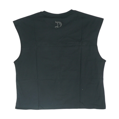 Black Solid Active Tank