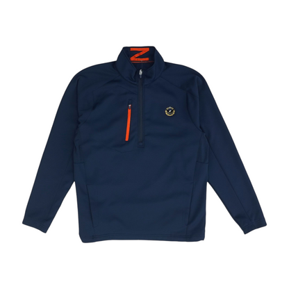 Navy Solid 1/4 Zip Pullover