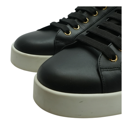 Black and Gold Portofino Light Sneaker