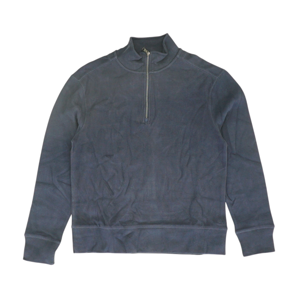 Navy Solid 1/4 Zip Pullover