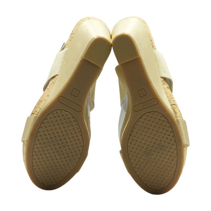 Gold Wedged Sandals