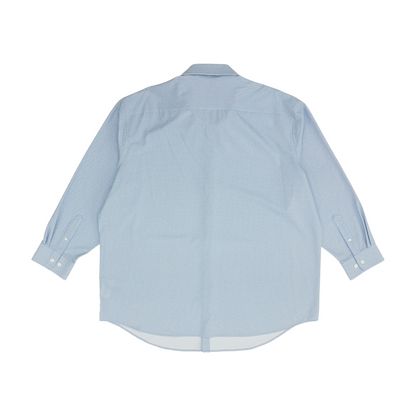 Blue Big & Tall Solid Long Sleeve Button Down