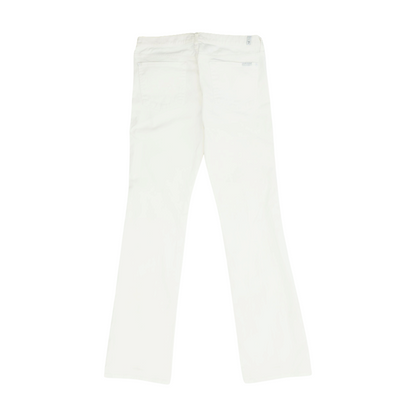 White Bootcut Jeans