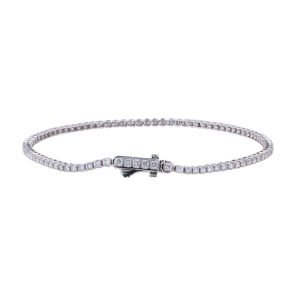 1 1/2 ctw 14K White Gold Lab Grown Diamond Tennis Bracelet
