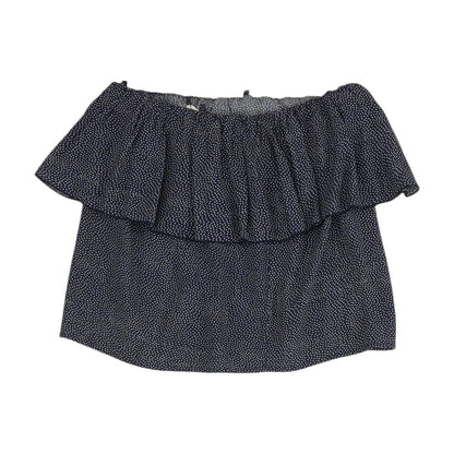 Navy Polka Dot Sleeveless Blouse
