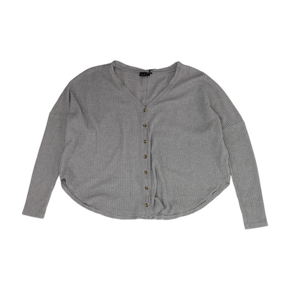 Gray Cardigan Sweater
