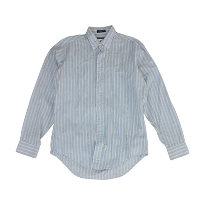 Blue Striped Long Sleeve Button Down