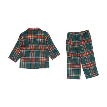 Green Plaid Pajama Set