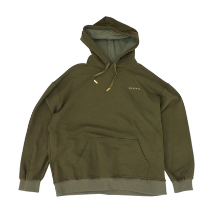 Green Solid Hoodie Pullover