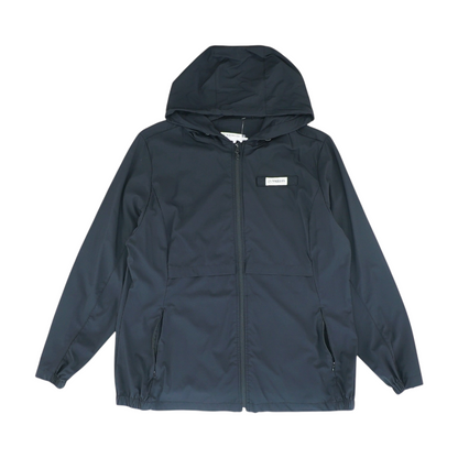 Black Solid Rain Jacket