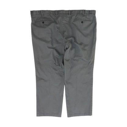 Gray Solid Khaki Pants