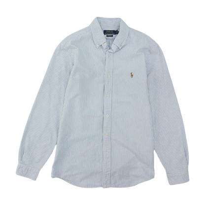 Blue Striped Long Sleeve Button Down