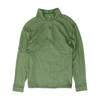 Green Solid 1/4 Zip Pullover