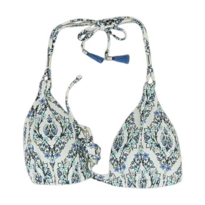 Blue Floral Swim Top
