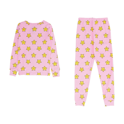 Pink Graphic Pajama Set