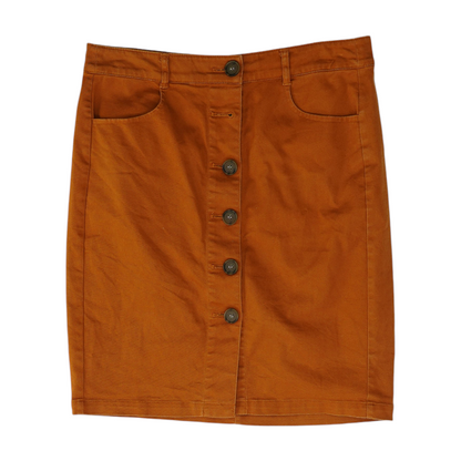 Rust Petite Mini Skirt