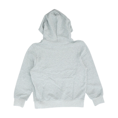 Gray Solid Hoodie Pullover