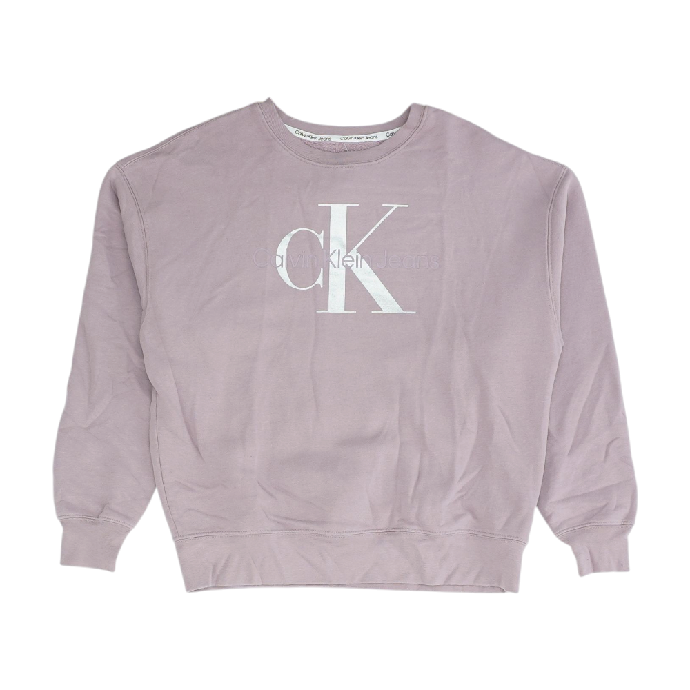 Purple Solid Sweatshirt Pullover