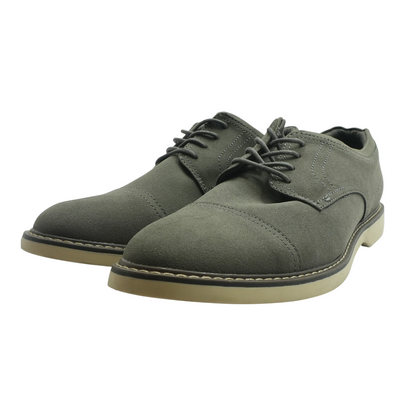 Gray Lace-Up Dress Shoes