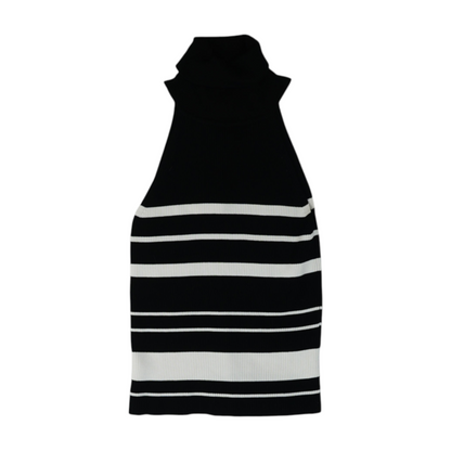Black Striped Pullover Sweater
